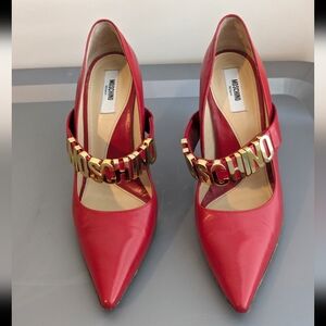 Red Moschino Heels Size 39